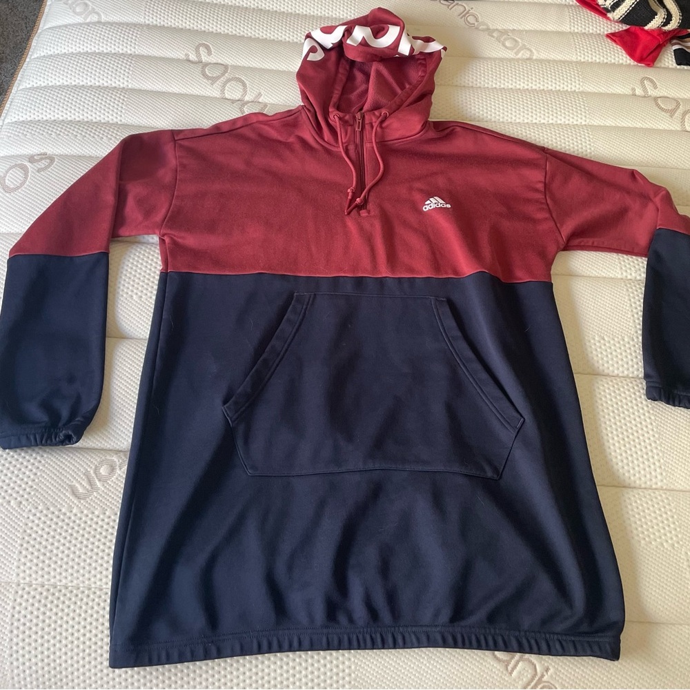 Adidas Woman’s Red and Blue Hoodie